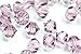 100pcs Authentic Preciosa 4mm (0.16 Inch) Small Faceted Bicone Crystal Loose Beads Light Purple Amethyst Compatible with Swarovski 5301/5328 for DIY Jewelry Making Pre-B441