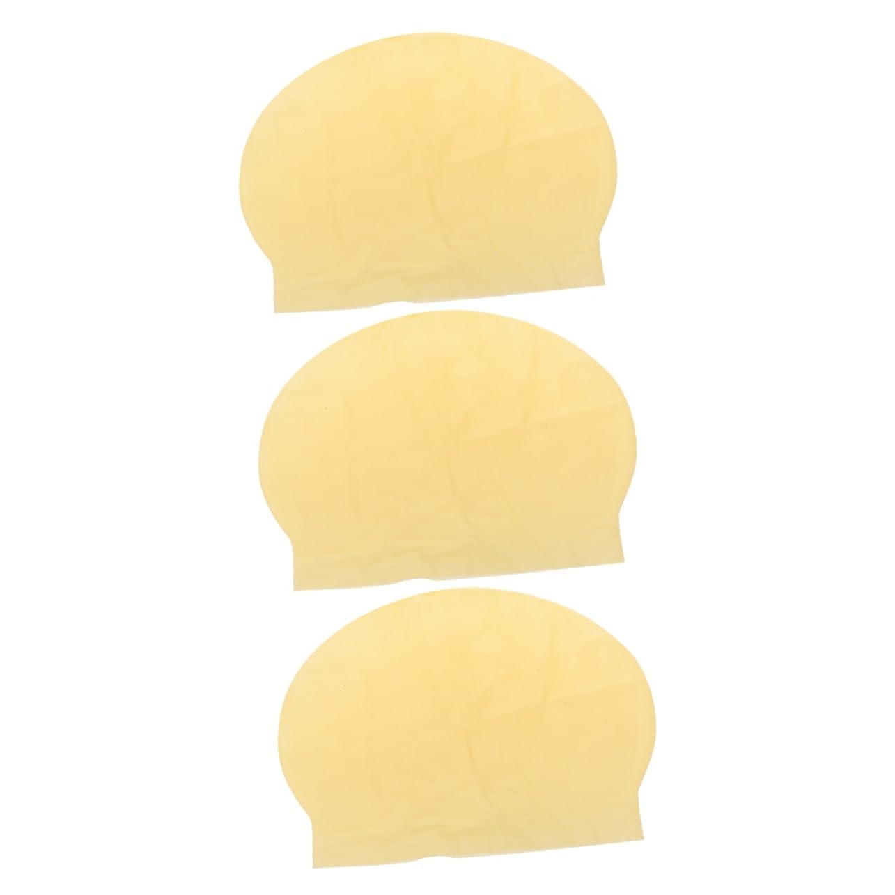 FRCOLOR 3pcs Halloween Bald Cap Latex Bald Head Cover for Makeup Practice Cosplay Stage Performance Wig