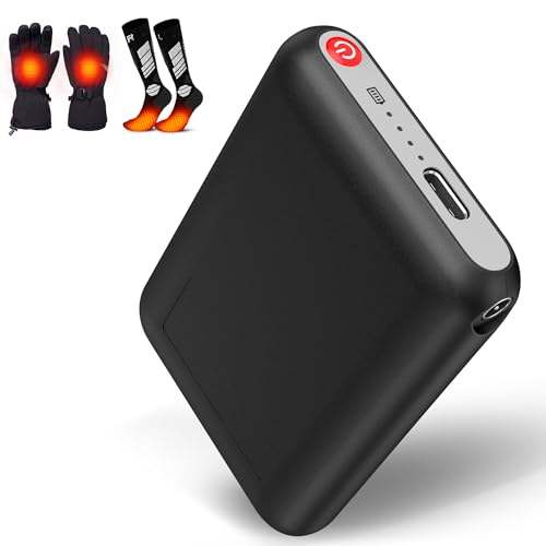 CYCYHEAT 5V2A 5000mAh Battery Pack (DC Port) for Heated Gloves Scarf Socks and Heating Slippers Heated Clothing Replacement Battery Pack