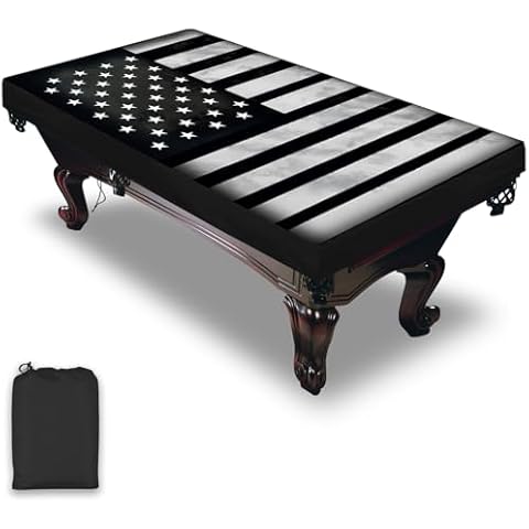 Pool Table Cover, Waterproof & Dustproof Outdoor/Indoor Polyester Taffeta Cloth Table Cover，Billiard Pool Table Cover Scratch-Resistant (8ft) Cover