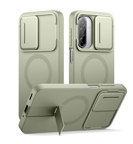 SURITCH ���C�P�[�XSamsung Galaxy A17 5G/A26 5G�ƌ݊����J�����J�o�[������??�\�ȃ��^���L�b�N�X�^���h�t�� �ϏՌ��o���p�[�P�[�X �X�����ی�J�o�[ Galaxy A17 5G/A26 5G�p�i�O���[���j