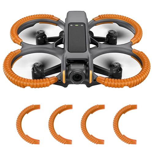 Alomejor Protector De Hélice Anticolisiones Para Dron AVATA 2 – Juego De 4 Cubiertas De TPE Ligero, A Prueba De Golpes, No Afecta La Autonomía