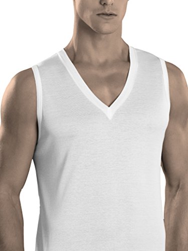 JULIPET Uomo JNC108 INA T-Shirt Smanicato a V in