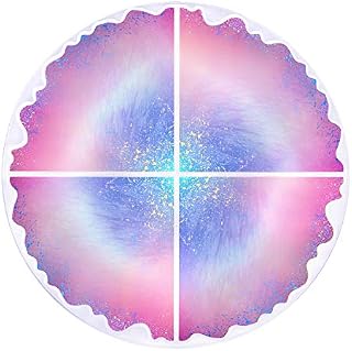 Coaster Resin Molds, Simliber Irregular Wave Round Coaster for Epoxy Resin Agate Coaster