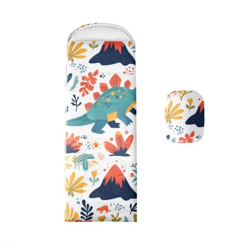 Erosebridal Bolsa de Dormir Dinosaurio, Colorido y Cute para Niños y Niñas miniatura 1