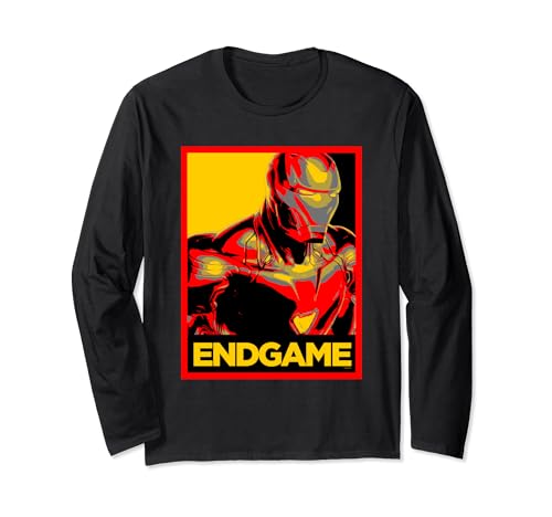 Image of Avengers Endgame Iron Man Poster Long Sleeve T-Shirt