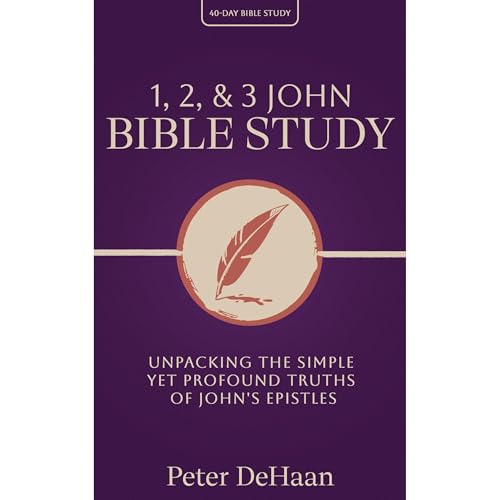 1, 2, & 3 John Bible Study Audiolibro Por Peter DeHaan arte de portada
