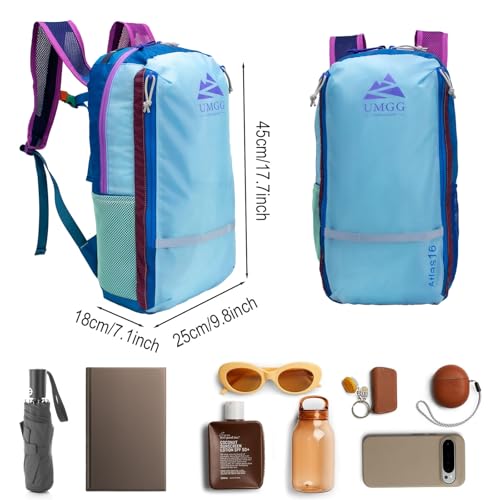Small Hiking Backpack 16L, Ultra Lightweight Packable Bag Foldable Travel Backpack Casual Daypack for Women Men4