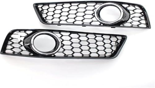 Grille de phare antibrouillard A3 8P fini chrome élégant pour sublimer votre calandre