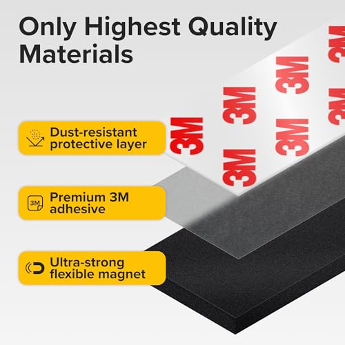 image for X-bet MAGNET Super Sticky Magnetic Tape (15 feet x 1/2 inch) - Stong M