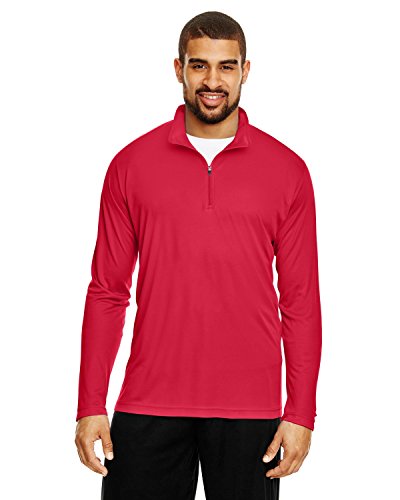 Team 365 Men's Zone Performance Quarter-Zip L SPORT RED