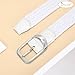 JASGOOD Men's Elastic Woven Braided Belt, H-White, Size 26