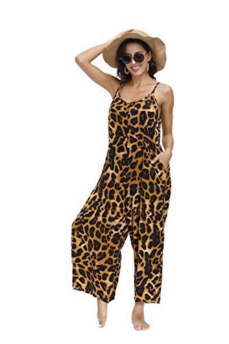 Image of BUENOS NINOS Women's V Neck Floral Maxi Dress Boho Printed Adjustable Spaghetti Strap Ethnic Beach Long Dress with Pockets