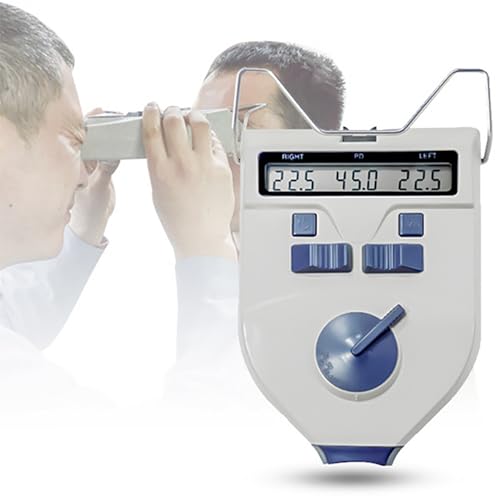 FBJAMZ Pupilómetro Digital óptico, medidor PD de pupila de 45-82 mm, con Pantalla LCD, para Pruebas de optometría y Gafas ópticas