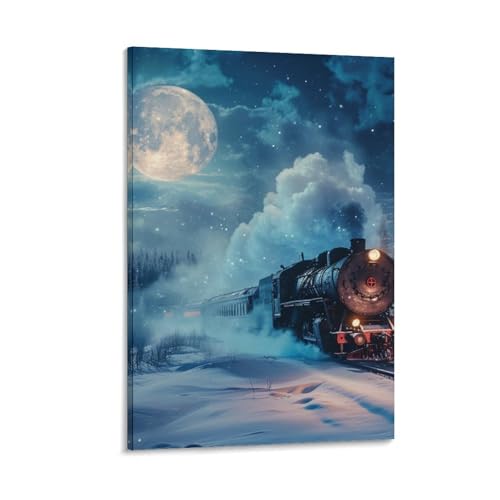 Train de rêve affiche pour chambre peinture sur toile salon et couloir moderne