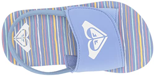 Image of Roxy Girl's TW Finn Sling Back Flip Flop Sandal Sandal, NAVY DREAM, 7 M M US Toddler