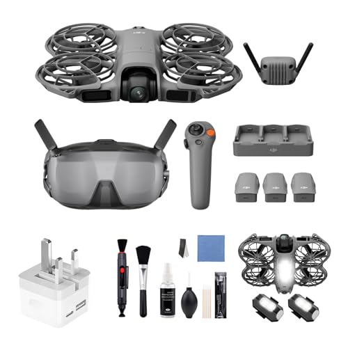 Image of DJI Neo 2 Motion Fly More Combo With RC Motion 3 & Goggles N3, Stable Transmission With Digital Transceiver, FPV Flying, 3 Batteries, 4K Drone for Beginners (Neo 2 Motion Bundle)