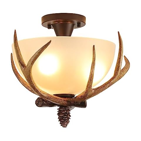 DDBESSIC Antler Ceiling Light Cover