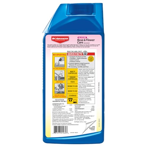 Image of BioAdvanced All-In-One Rose and Flower Care Concentrate - 32 oz Bottle