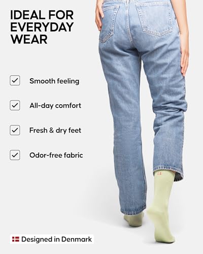 Image of DANISH ENDURANCE Crew Dress Socks, Viscose From Bamboo, 3 & 6-Pack