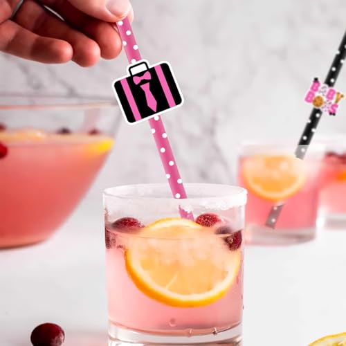 50 pitillos de papel Merrystorm para fiesta temática Boss Girl miniatura 4