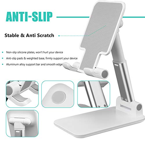 Cell Phone Stand For Desk, Angle Height Adjustable Phone Holder For Office, Compatible With Iphone 12 11 Pro Xs Max Xr 8 7 6S Plus, Samsung S20+ Note10, Tablets, Charging Accessories #TOP3