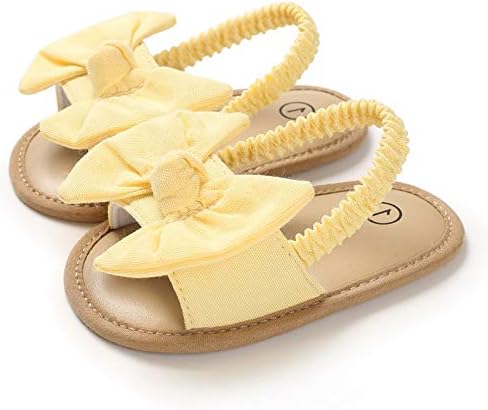 COSANKIM Infant Baby Girls Summer Sandals with Flower Soft Sole Newborn Toddler First Walker Crib Dress Shoes - Image 5