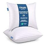 Utopia Bedding, Almohadas De Lujo (2, Blanco, 60x60 cm)