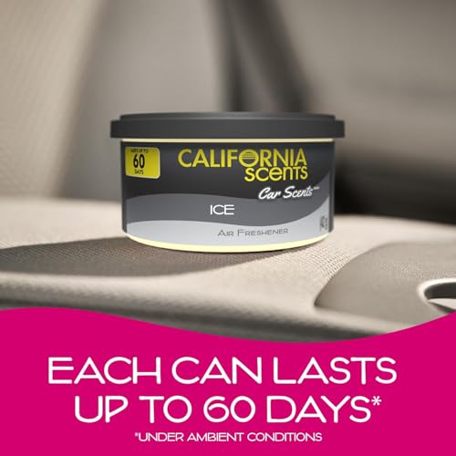 California Scents Can Air Freshener and Odor Neutralizer, Set of 12 Spillproof Cans for Home and Car, Stocking Stuffers, Assorted Scents, 1.5 Oz Each (Packaging May Vary) - Image 4