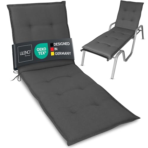 LILENO HOME Sonnenliege Auflage - Gartenliegen Auflage perfekt für Strandliege - Polster für Gartenliege Flor RL