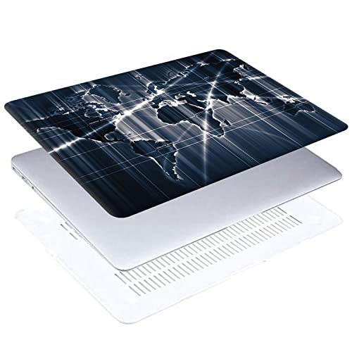 Carcasa MacBook Pro 16 M4 M3 antiarañazos con protector de teclado diseño mapa 4