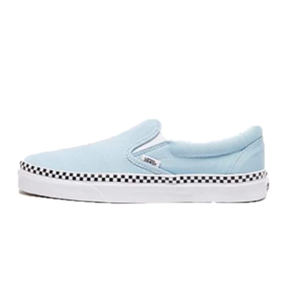 VANS Men's Classic, Check Foxing Cool Blue White, 8.5