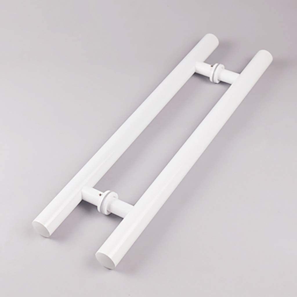 Gthtuhfd White Stainless Steel Commercial Push-Pull Door Handle/Barn Door Pull Handle/Glass Door Handle - 4 Lengths, Black/,-Length1000mm