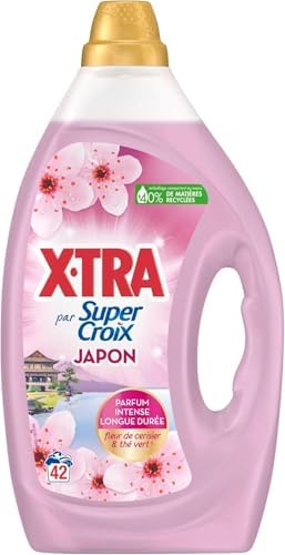 Super Croix par X•Tra -Lessive Liquide Fleurs de Cerisier & Thé Vert - Moment Evasion - Parfum Intense Longue Durée

Sup