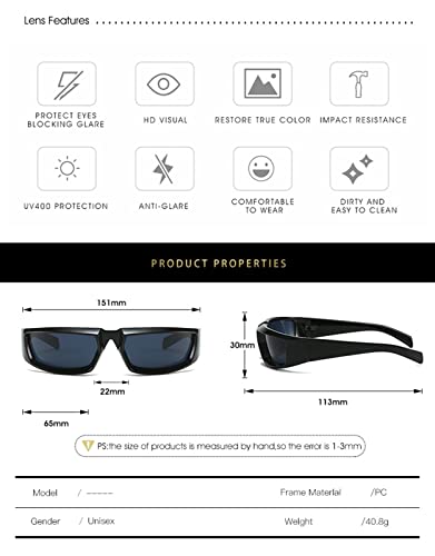 ZENYS Outdoor Sports Cycling Driving Sunglasses for Men and Women (Color : 2, Size : 1)4