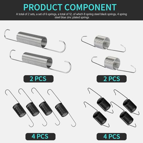 Carburetor Throttle Return Springs Replacement for Dorman 59207 Throttle Return Spring Kit, 2 Sets, 12 Pcs - Thumbnail 3