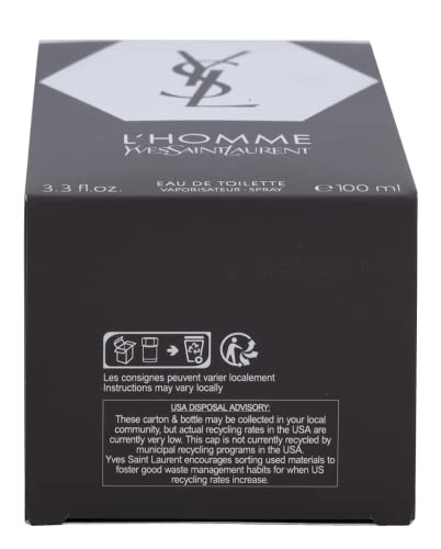 L'homme Eau De Toilette Spray For Men By Yves Saint Laurent - 3.3 oz - Image 6