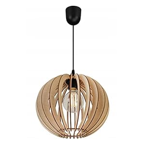 Light-Home Timber Industrieel Pendellamp – Moderne Hanglampe voor Woonkamer, Slaapkamer Eetkamer en Keuken – Hanglamp…