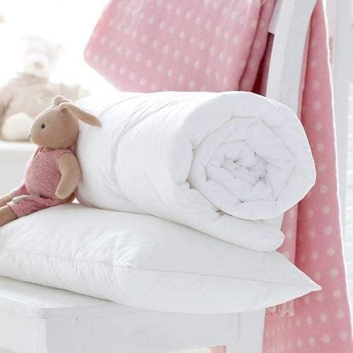Luxury Anti Allergy Breathable Super Soft 100% EGYPTIAN COTTON COT BED DUVET & PILLOW SET Baby Toddler Children Kids Bedding Warm Soft & Cosy Quilt Duvet Pillow |Made in UK BS5335 Standard (9 Tog)