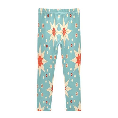 Bolaz Toddler Girls Leggings Printed Yoga Pants Leggings Seamless Retro Background for Kids2