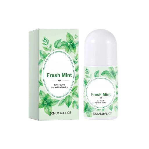 Desodorante Roll-on de Menta Fresca con textura tacto seco y frescura duradera