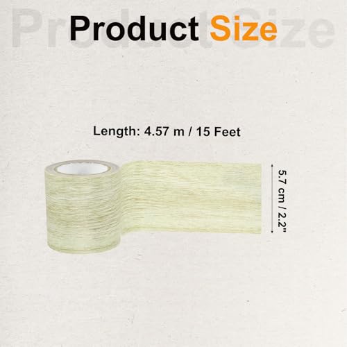 Image of PATIKIL Wood Grain Tape 2.2 inch x 15 Ft, Self-Adhesive Wood Texture Repair Tape Realistic Wooden Effect Patch for Furniture Cabinets Floor Walls, Grey Oak
