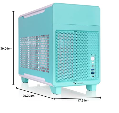 Chasis Thermaltake TR100 SFF mITX 18.9L Fresa Menta CA-11A-00SLNN 7