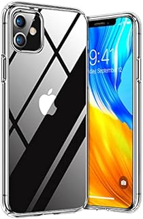 TORRAS Military Diamond Clear iPhone 11 Case [Exclusive 100% Clear & NO.1 Anti-Yellowing] [5.0 Military SGS Shockproof Certified] iPhone 11 Phone Case Protective Shockproof Hard iPhone 11 Cover Clear