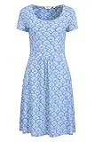 Mountain Warehouse Orchid Patterned Womens UV Dress - UPF40 Beach Dress, Lightweight Ladies Dress, Pockets, Durable Day Dress - for Spring Summer, Travelling, Poolside Light Blue Women's Size 12