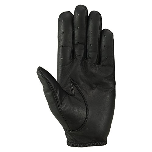 Image of MRX Driving Gloves Button Basic Soft Outdoor Glove Goat Leather Workout Full Finger, Black