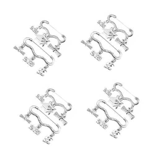 Broche pour casquette de célibataire en alliage d'argent des diplômés 2023