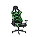 RAC TLV-A1010-GREEN Sedia Gaming PC Videogiochi Racing Ufficio Scrivania Poltrona Gamer Spacho, Nero-Verde