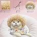 Dinhala Amusing Pet Dog Wigs Costume, Granny Pet Cat Wigs Costumes Trimable for Halloween Christmas Birthday Parties & Other Holiday Role-Playing
