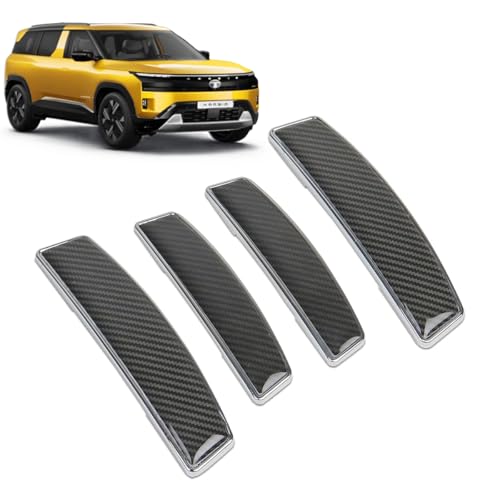 Image of Car Door Edge Guard Compatible with Sierra 2025 Year All Models of Ta-ta Bumper Scratch Protector /Anti Scratch Guard, Carbon Fiber (Set of 4)